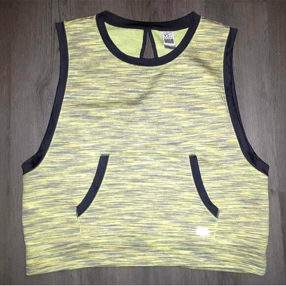 Victoria's Secret Tops - Victoria's Secret VSX Sport Neon Green Yellow Tank Top LARGE Sleeveless Shirt